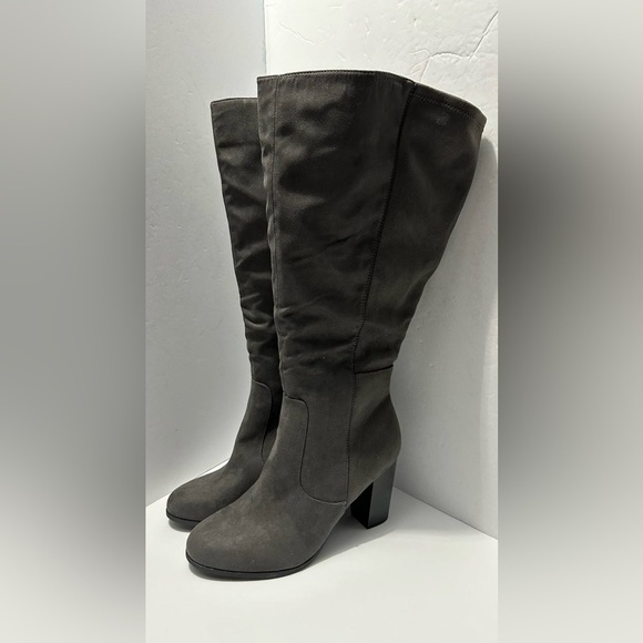 Style & Co Addyy Dress Boots Women's 13mc XWC Grey Round Toe Side Zip Closure - Picture 4 of 8